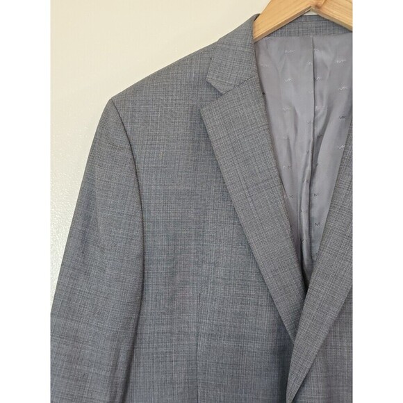 MICHAEL KORS Blazer Mens Size 44R Gray Wool Blend Sport Coat Jacket - Picture 3 of 11